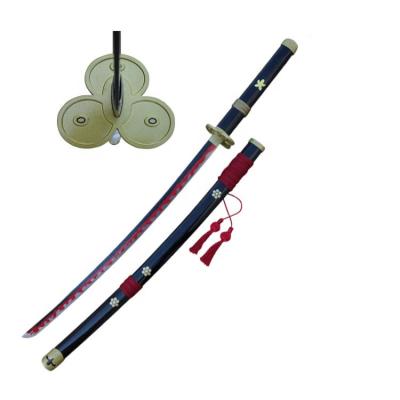 China Japan Black Version Roronoa Zoro Yamato Sword Anime One Piece Cosplay Sword Toys for sale