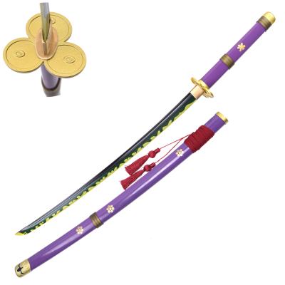 China One Piece Zoro Sword from Japan Version of Anime Handmade Sharp Purple Swords for Cosplay for sale