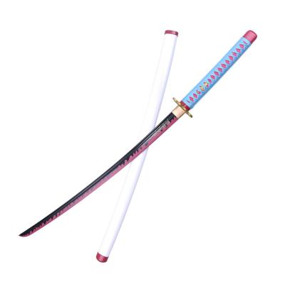 China New Anime Demon Slayer Sword Kanroji Mitsuri Hot Handmade Sword Carbon Steel Japan Sales cosplay sword for sale