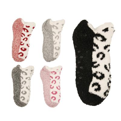 China Sporty Winter Fleece Fuzzy Floor Socks Indoor Home Anti-skid Slipper for sale