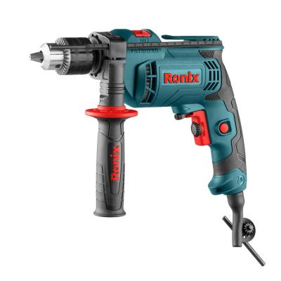 China Ronix Model 2211 Mini Potable Impact Drill Bit Set Drilling Holes 220V 600W Chuck 220V 600W Mini Potable Hammer Set Electric Drill 13mm for sale