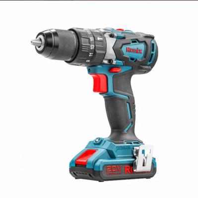 China Ronix 8905K Rechargeable 3 in 1 20V Power Cordless Screwdriver Impact Drill Brushless Electric Hammer Drill Kit 13mm 8905K for sale