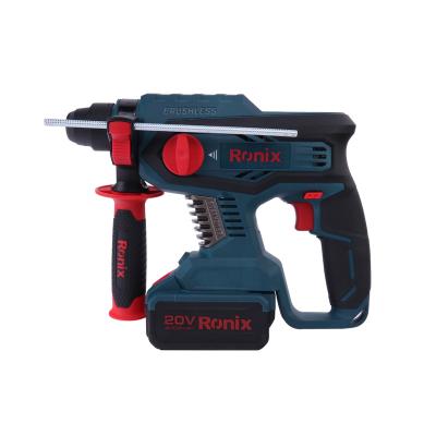 China Ronix 20V Portable Brushless Hammer Impact Cordless Rotary Drill Model 8910 Strong New Design for sale