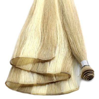 China Silky Straight Raw Unprocessed Indian Virgin Hair Hand Tied Hair Balayage Color Hair Weft Extension for sale