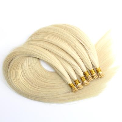 China Silky Straight Wave High Quality Cuticle Aligned Italian Keratin Pre Bonded Pulled Double Tip Hair Extension i for sale