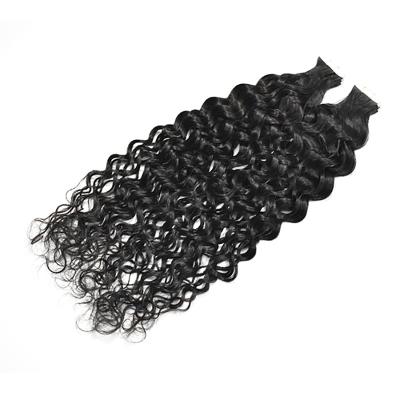 China 100% Hair Cuticle Aligned Indian Hair Band Natural Black Wholesale Curly Hair Extensions for sale