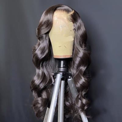 China Straight HaiYa Body Wave Lace Up Human Hair Wigs Pre Plucked Brazilian Premium Virgin Human Wigs for sale