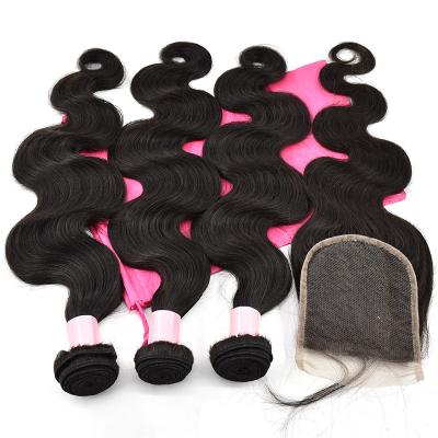 China Hot Selling Body Wave Lace Closure Products Body Wave 4*4 Raw Brazilian Closure 2021 Virgin Hair for sale