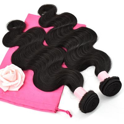 China Luxury Human Mink Brazilian Unprocessed Cuticle Aligned Machine Weft Grade Body Wave Hair Bundle In Stock for sale