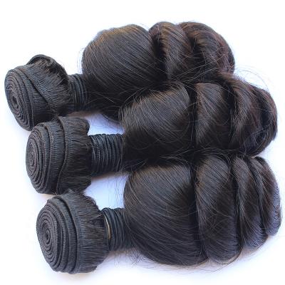 China 100% Virgin Hair Bundles 100% Raw Unprocessed Virgin Cuticle Aligned Hair Extensions , Loose Hair Loose Wave Bundles With Lace Closure for sale