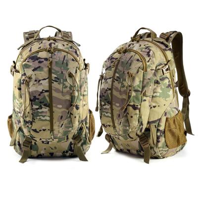 China Waterproof Outdoor Camouflage Backpack Men's Tactical Multifunction Travel Mountaineering Bag Large Capacity Bag for sale