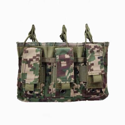 China NATIONAL quality 100% durable nylon triple magazine pouch for M4/M16 magazine factory customization for sale for sale