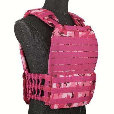 China Military training / tactical training molle vest women pink camo fitness lightweight carrier vest for wholesale for sale