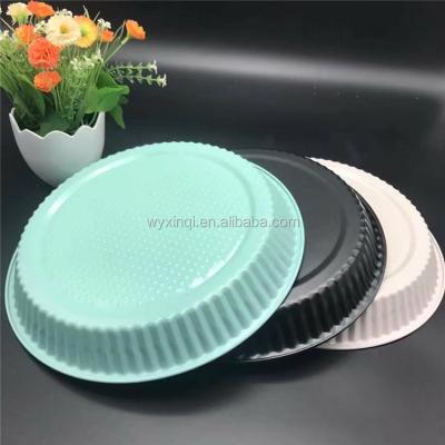 China Non - Ceramic Coating Carbon Steel Metal Disposable Stick Around Pizza Baking Pans for sale