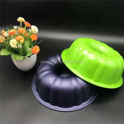 China Ceramic Coating Disposable Carbon Steel Color Cake Mold Non-Stick Bund Shape Pan for sale