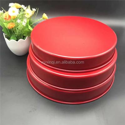 China Stocked Deep Whitford Round Pizza Pan Ceramic Coating Carbon Steel Pizza Tray Cake Mold for sale