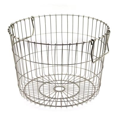 China Gold Sustainable Simple Black Wire Basket For Salon And Laundry Storage for sale