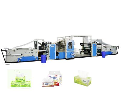 China Facial Tissue Converting Machine V Fold Gule 100% Lamination Machine for sale