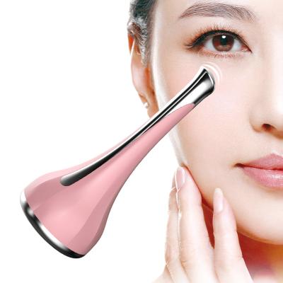 China Anti-Puffiness Source Maker Mini Micro Current Skin Tightening Face Beauty Device 2 in 1 Eye Massager for sale