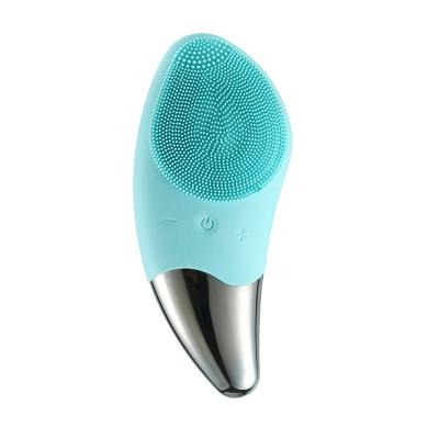 China Hot Selling Black Main Remover Electric Sonic Facial Cleansing Brush For Skin Care Deep Cleansing Face Massage for sale