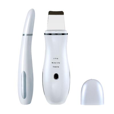 China 2021 New Manual Advanced Ultrasonic DEEP CLEANING Skin Scrubber Face Deep Cleansing Spatula for sale