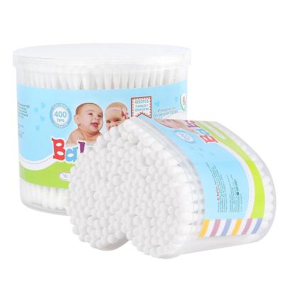 China Household Round Stick Bud Cotton Swab Cotton Earbuds High Quality Cleaning Plastic Storage Box for sale