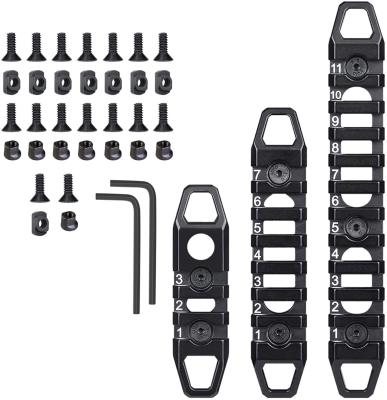 China Compatible M-LOK /Keymod Mloks/Keymods Picatinny Rail, Aluminum 3-Slot 7-Slot 11-Slot Picatinny Rail Section For Mloks/Keymods System for sale