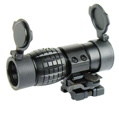 China Aluminum Alloy 3X Magnifier with Full Moment Flip to Magnify Holographic Mount Adjustments and Reflex Sights for sale