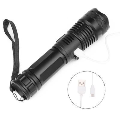 China 5000 lumens rechargeable tactical flashlight XHP50 LED to increase hunting outdoor sports GY-XHP50 for sale