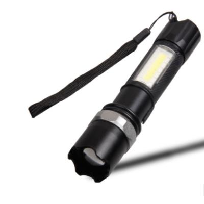 China Aluminum Alloy USB Rechargeable Flashlight Tactical COB Focus Multifunctional Long Range LED Outdoor Emergency Flashlight for sale