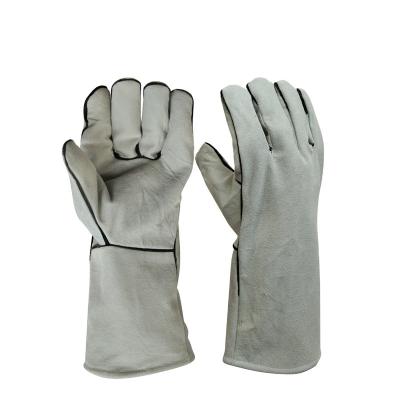 China Daliy Work/Life Protection/Heavy Labor CDSAFETY Hot Sale Welding Cheap Welding Long Work Protection Cow Split Leather Working Gloves for sale