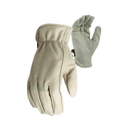 China Daliy Work/Life Protection/CDSAFETY Heavy Duty Hot Selling Working Cow Grain Truck Driver Hand Full Leather Gloves For Man And Woman for sale