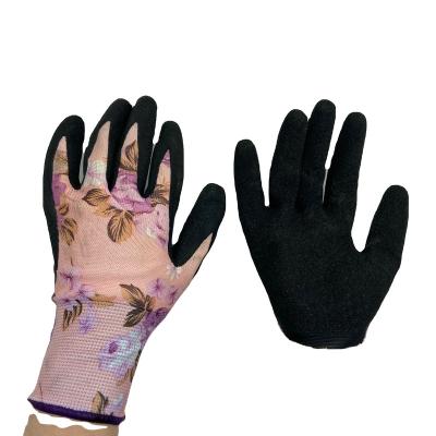 China Latex Material Coating Palm Coating Sandy Military Finished Gloves Working Safety Gloves for sale