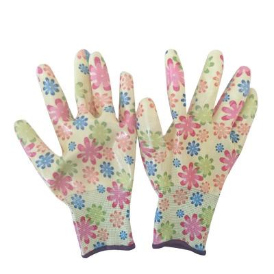 China Daliy Work/Life Protection/CDSAFETY Top Quality Heavy Hot Sale Labor PU Coated Gardening Gloves Women Garden Working Gloves for sale