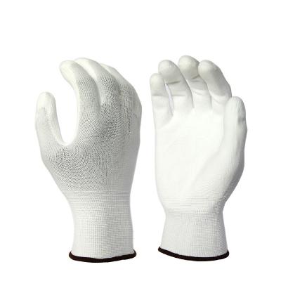 China Work Protection / Daliy Lifetime Polyester / CDSAFETY Heavy Duty Mixed Carbon Knitted Gloves PU ESD Gloves Touch Screen Gloves for sale