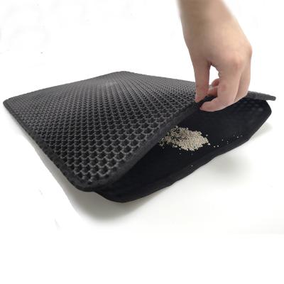 China Viable Wholesales Pet Clean Products Eva Leather Foldable Cat Litter Pad Clean Sanitary Cat Litter Toilet Cat Litter Easy-to-Clean Mat for sale