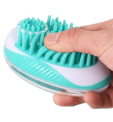 China Sustainable Pet Grooming Cleaning Bathing Products Massage Brush Silicone Pet Brush for sale