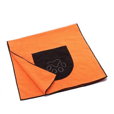 China Sustainably Water Absorbent Soft Microfiber Dog Towel Robe Dog Towel Quickly Absorbent Drying Towel For Dogs for sale