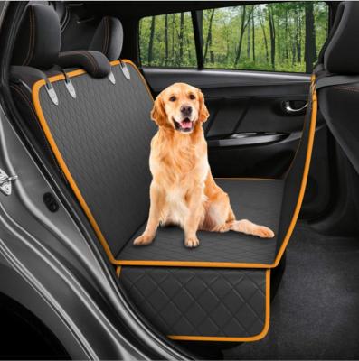 China Wholesale Travel Manufacturer 100% Waterproof Dog Car Seat Hammock Cover With Side Waves Padded Scratch Proof For Cars And Suvs for sale