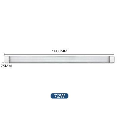 China Aluminum Linear Flat Tube 26w Batten 76x24x600mm PC Batten Light LED Purification and Full Aluminum+PC Cover for sale