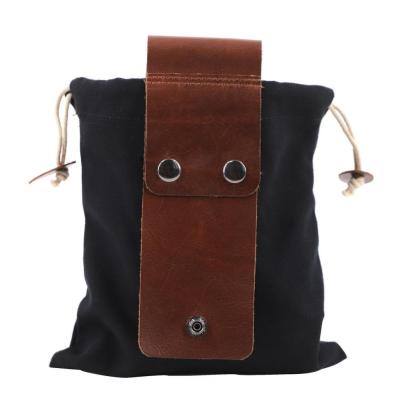 China Outdoor Pocket Bags Camping Ditty Bushcraft Canvas Forager Organizer Rocky Waxed Mens Easy Carry Pocket Waist Bag Handmade Hip Bag for sale