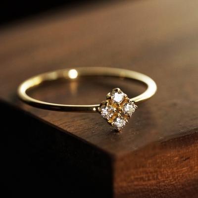 China 18k Yellow Gold Fine Same CLASSIC Diamond Ring Natural Diamond Ring for sale