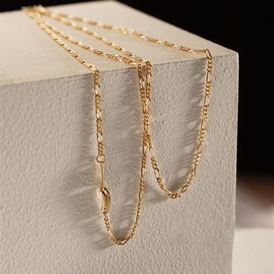 China Wholesale Solid Rope Chain Real Vintage Necklace 18k Gold Rope Necklace In Stock for sale