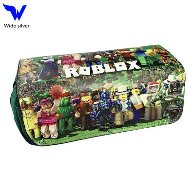 China WISI New Design Anime Cosplay Double Layers Waterproof School Pencil Case Pen Box Pen Pouch For Student Teen for sale