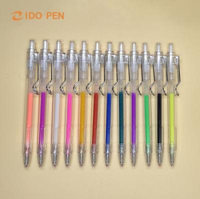 China office & New Design 3D Pen School Printing Pen Colorful 3D Jelly Pen With Logo Gloss Pens For Wholesale for sale