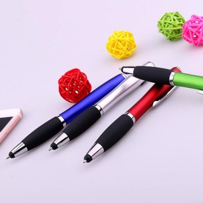 China office & Hot Selling School Pen Latest Design Stylus Pen With LED Light Ballpoint Pen With Customized Logo Flashlight Pen for sale