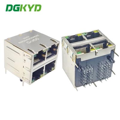 Chine Connecteur réseau DGKYD22Q042DB2A5D068 RJ45 Gigabit avec bouclier léger 10PIN à vendre