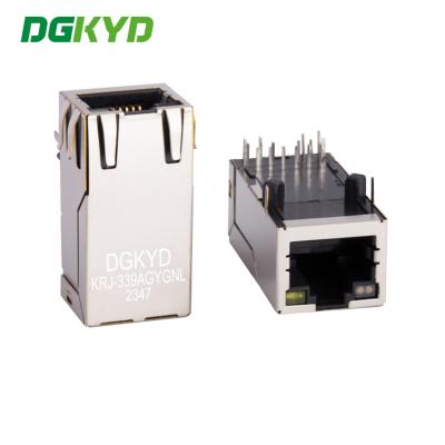 China KRJ-339AGYGNL RJ45 Conector de Gigabit Red de comunicación de puertos de conexión 33 Interfaz larga en venta