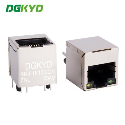 China KRJ-1812QGYZNL rj45 conector feminino cat6 Vertical à venda