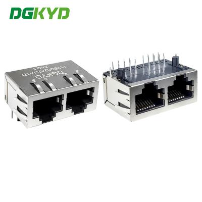 중국 RJ45 네트워크 필터 인터페이스 2 공동 인터페이스 통신 통합기 DGKYD112B002HWA1D 판매용